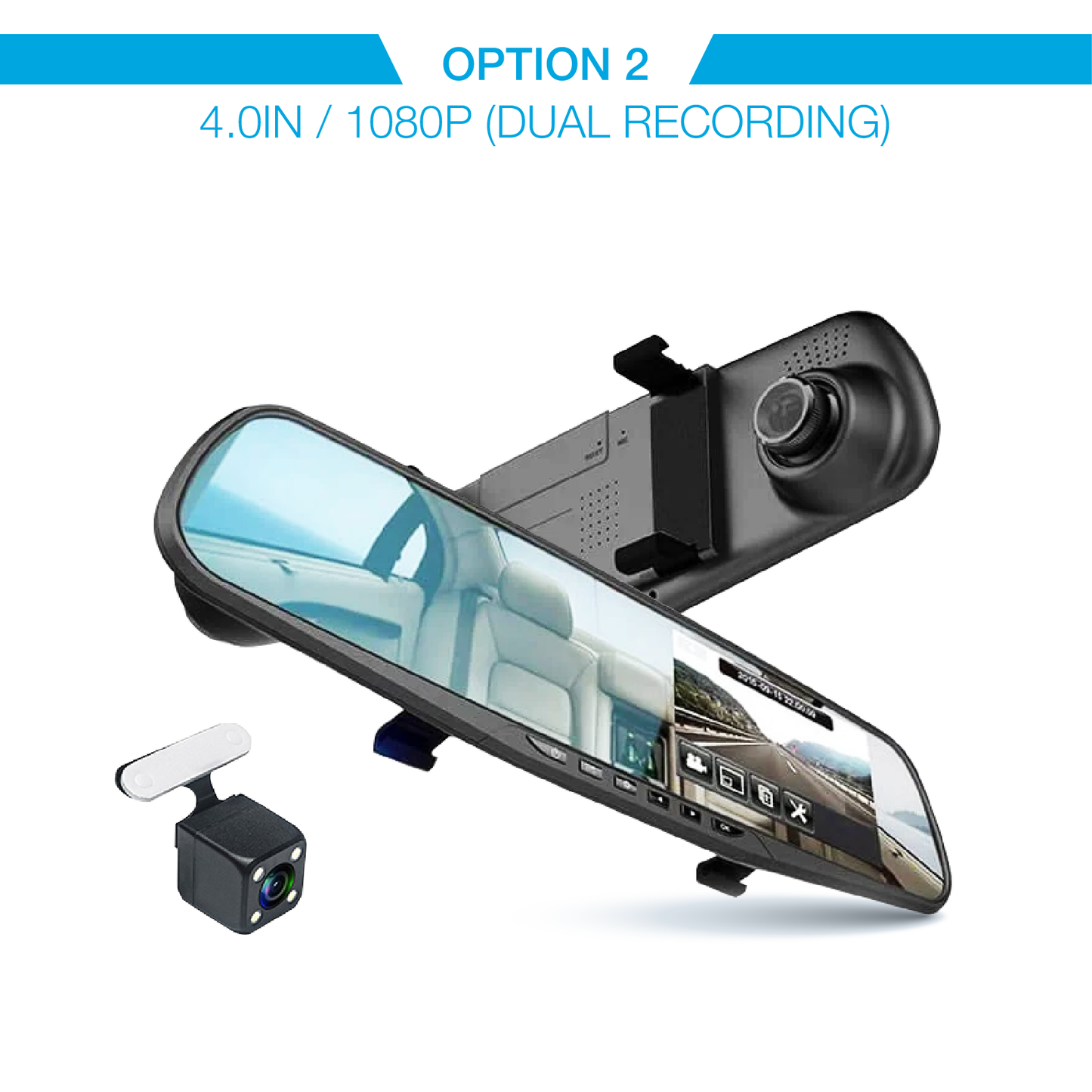 RRV®  Rearviewing Car Recorder Mirror