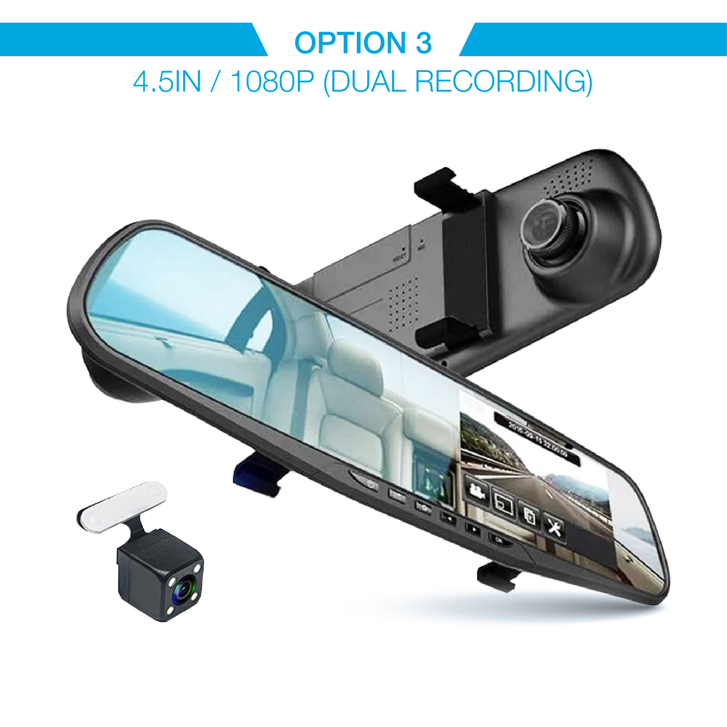 RRV®  Rearviewing Car Recorder Mirror